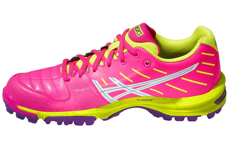 ASICS Gel Hockey Running Shoes Women's Low Top Pink/Yellow