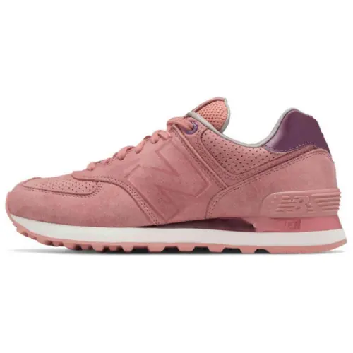 New Balance 574 Gray/Pink Women's
