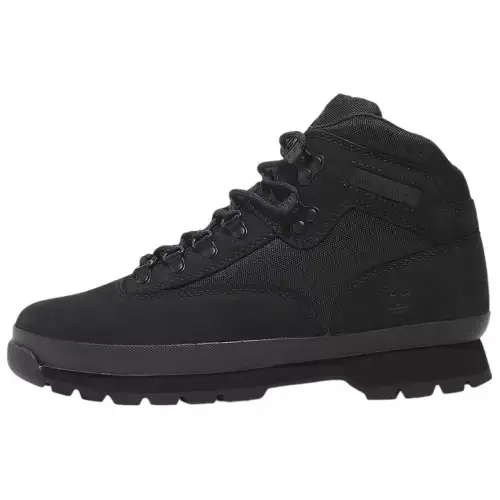 Timberland Euro Hiker Abrasion Resistant Slip Resistant Comfortable Short Outdoor Boots Men's Black
