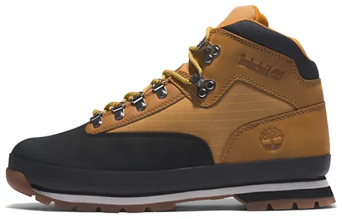 Timberland Euro Hiker Leather Ankle Length Outdoor Boots Brown Black
