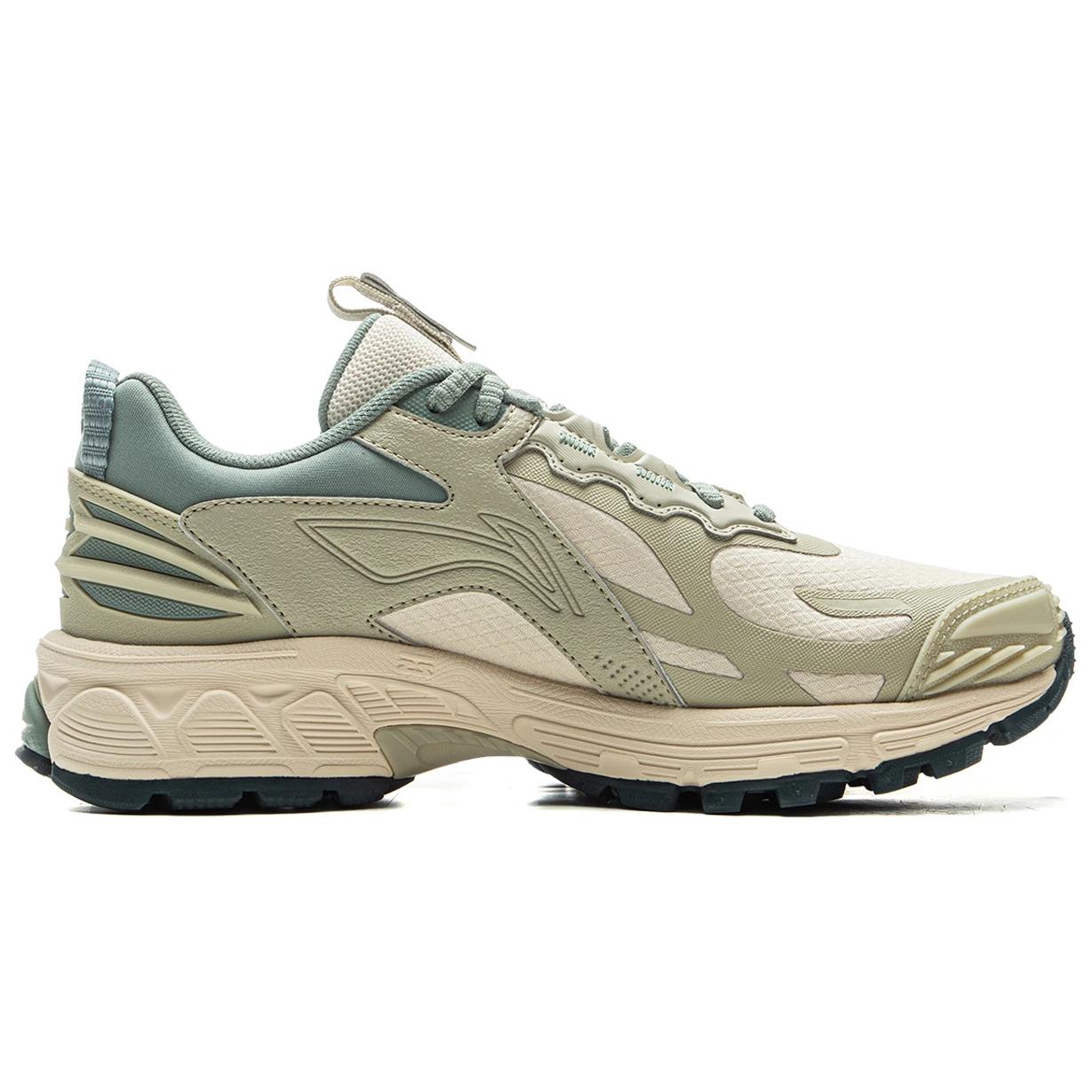 Li Ning Fuyao 2.0 Trail Slip Resistant Abrasion Resistant Low top Running Shoes Women’s Green Beige