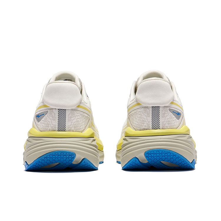 Erke Cushioning Slip Resistant Breathable Low top Casual Running Shoes Men’s Microcrystal White Corn Yellow