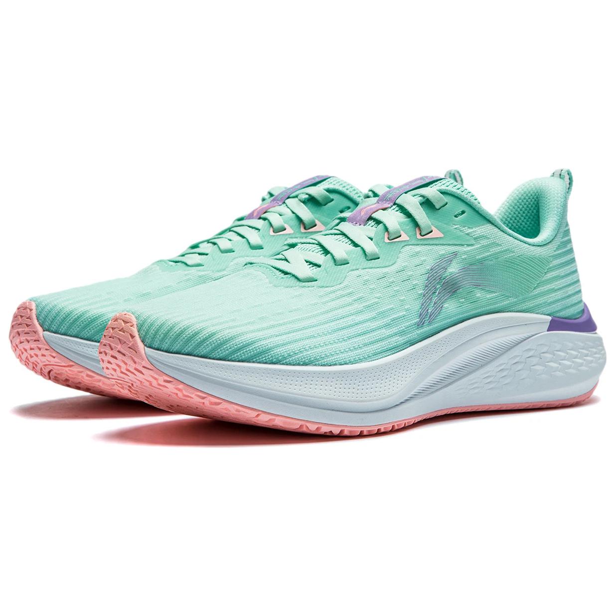 Li Ning Red Hare 7 Cushioning Slip Resistant Lightweight Low top Running Shoes Women’s Aqua Green