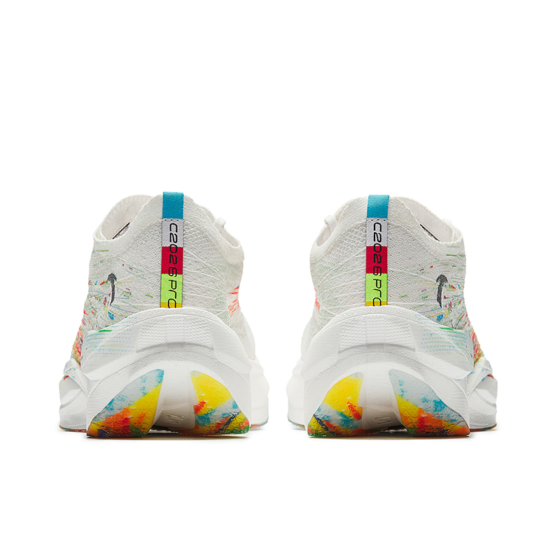 ANTA C202 6.0 PRO Running Shoes Women’s Low Top Papyrus White, Fiery Red, Fluorescent Equatorial Green