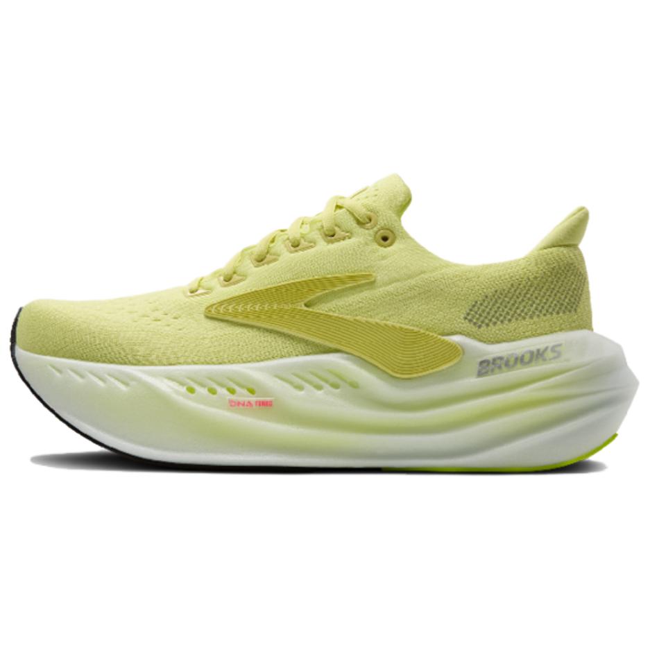Brooks Brooks Glycerin max super glycerin running shoes, comfortable and versatile professional low-top casual marathon long-distance running shoes, men's light yellow