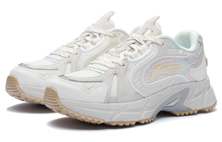 Li Ning Gathering Light Pick Up Light Cushioning Slip Resistant Abrasion Resistant Low top Running Shoes Women’s