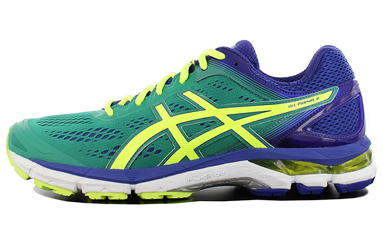 ASICS Gel Pursue 2 Comfortable Abrasion Resistant Breathable Running Shoes Men's Green Yellow