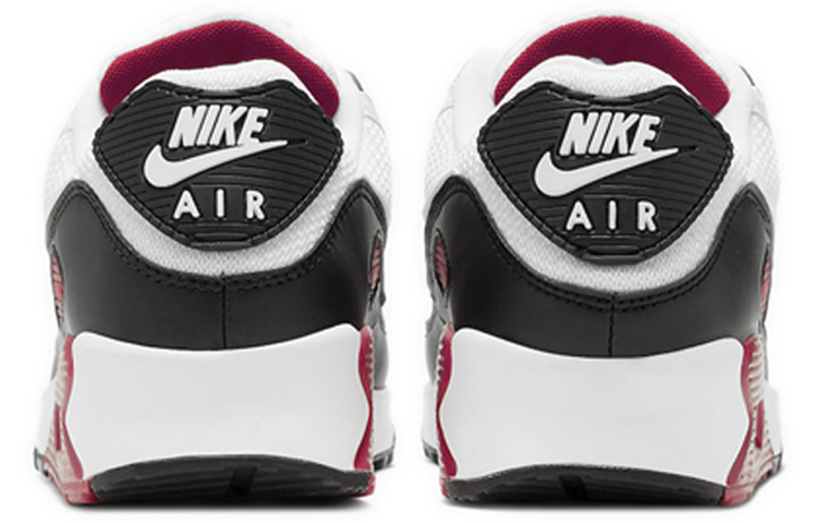 Кроссовки Nike Air Max 90 New Maroon (бело-красные) — фото 5
