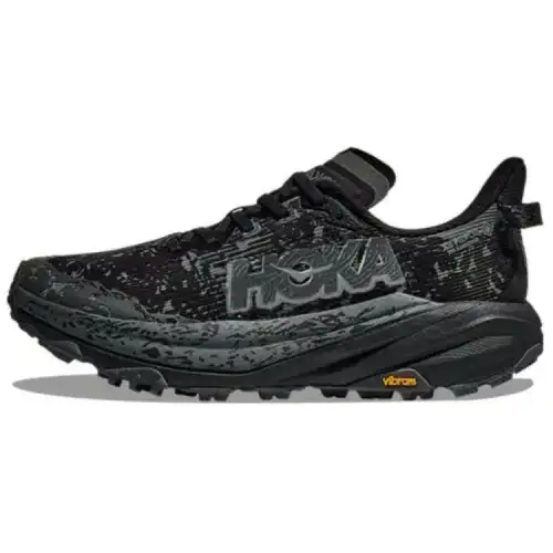 HOKA ONE ONE Speedgoat 6 GTX comfortable low top trail running shoes men's black