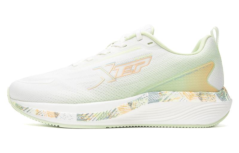 XTEP Star Speed Slip Resistant, Abrasion Resistant, Lightweight Low top Running Shoes Women’s White Green