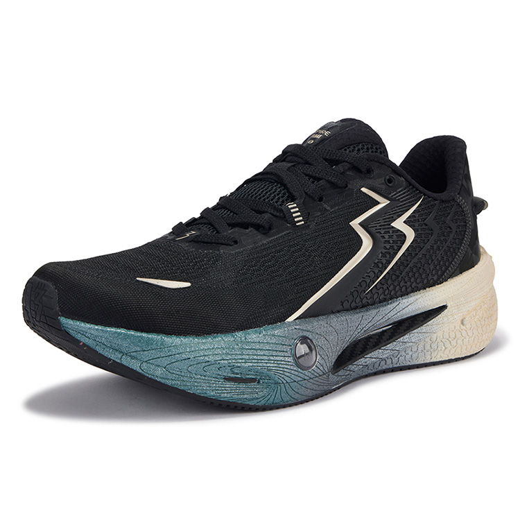 361° Slip Resistant Abrasion Resistant Low top Sprint Running Shoes Men’s Obsidian Black Champagne Gold