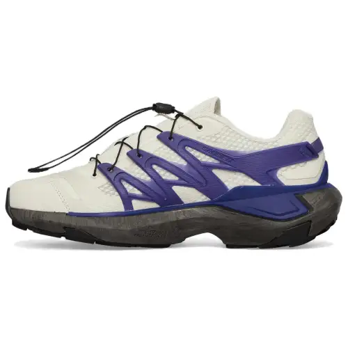 SALOMON XT PU.RE ADVANCED Comfortable And Lightweight Breathable Low top Running Shoes Unisex White Purple