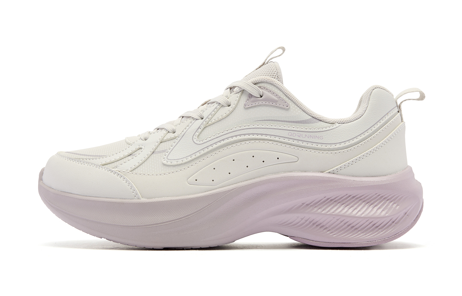 QIAODAN Cushioning Abrasion Resistant Thermal Low top Running Shoes Women’s Beige Pink