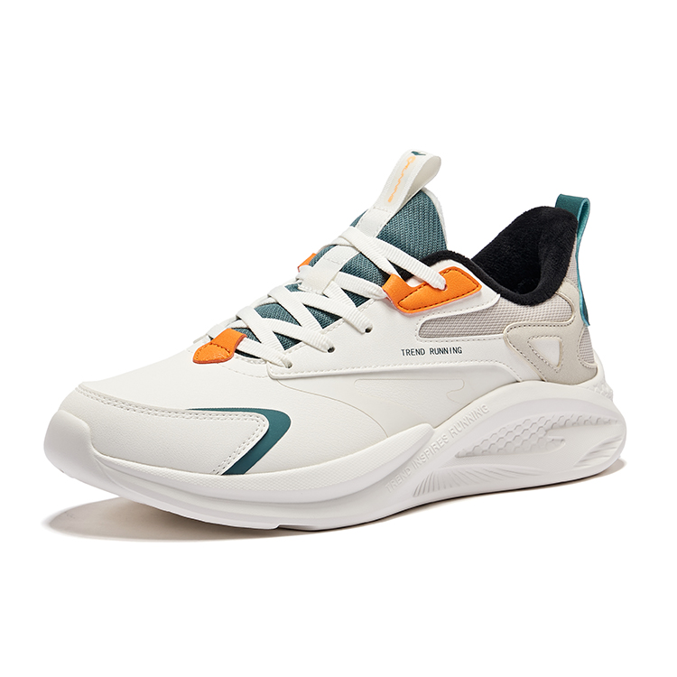 Erke Cushioning Waterproof Thermal Rebound Low top Running Shoes Men’s Microcrystal White Pine Green