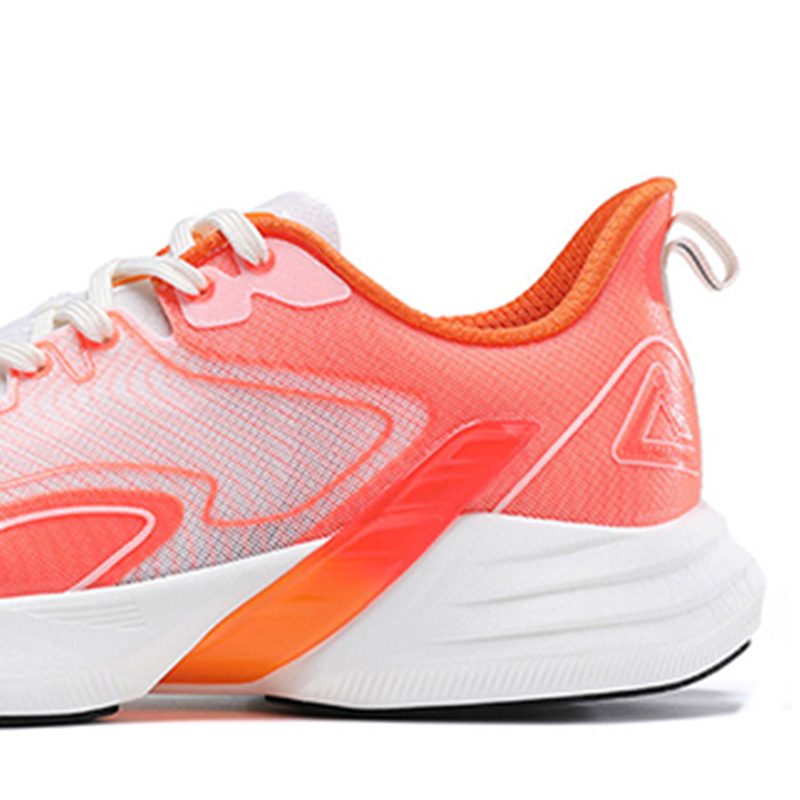 PEAK Breathable Lightweight Breathable And Lightweight Low top Running Shoes Men’s Fluorescent Bright Red