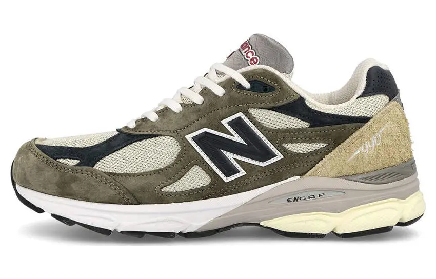 New Balance Teddy Made Abrasion Resistant Breathable Low top Casual Running Shoes Unisex Green Brown Made In USA