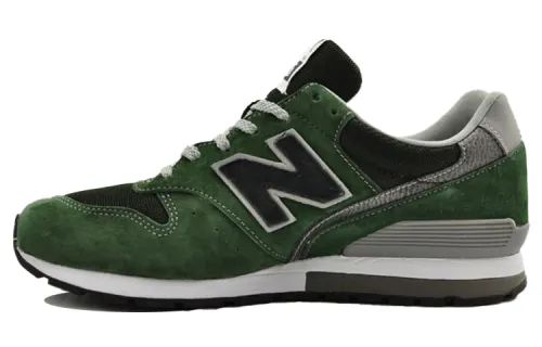 New Balance NB 996 Textile, Artificial Leather, Pigskin Low top Marathon Running Shoes Unisex Moss Green