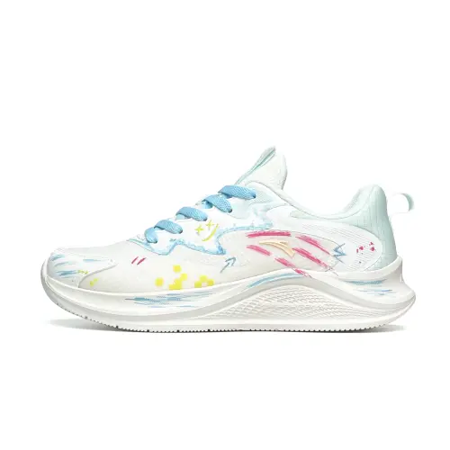 Anta Slip Resistant Coverage Balance Low top Casual Running Shoes Women's White Pink Blue