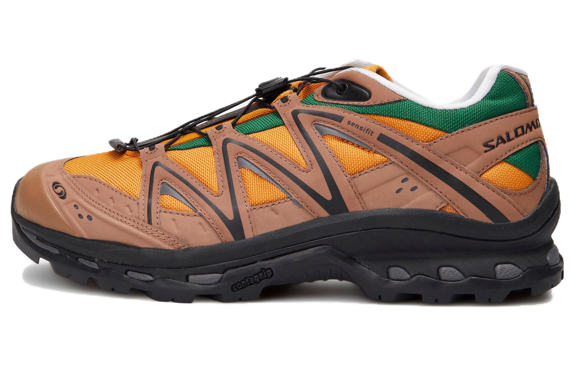 X SALOMON Salomon XT-Quest 75th round toe comfortable wear-resistant and waterproof low-top outdoor functional shoes men and women same style brown