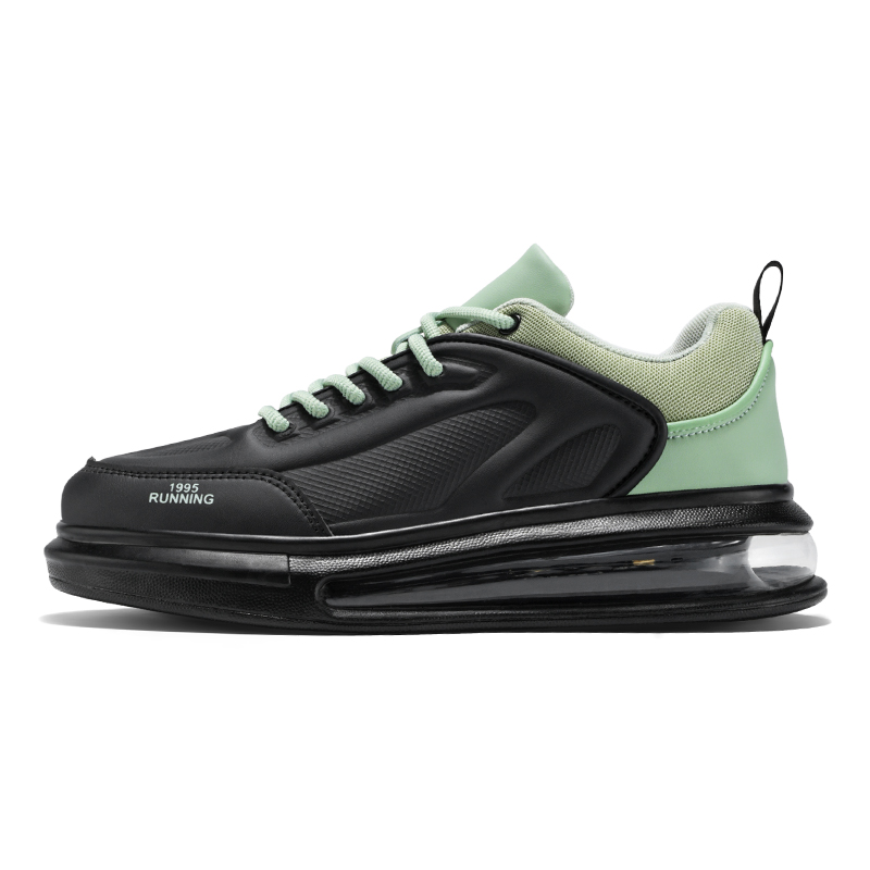 MEKY Rubber Cushioning Slip Resistant Height Increasing Low top Air Cushion Casual Training Sprint Running Shoes Men’s