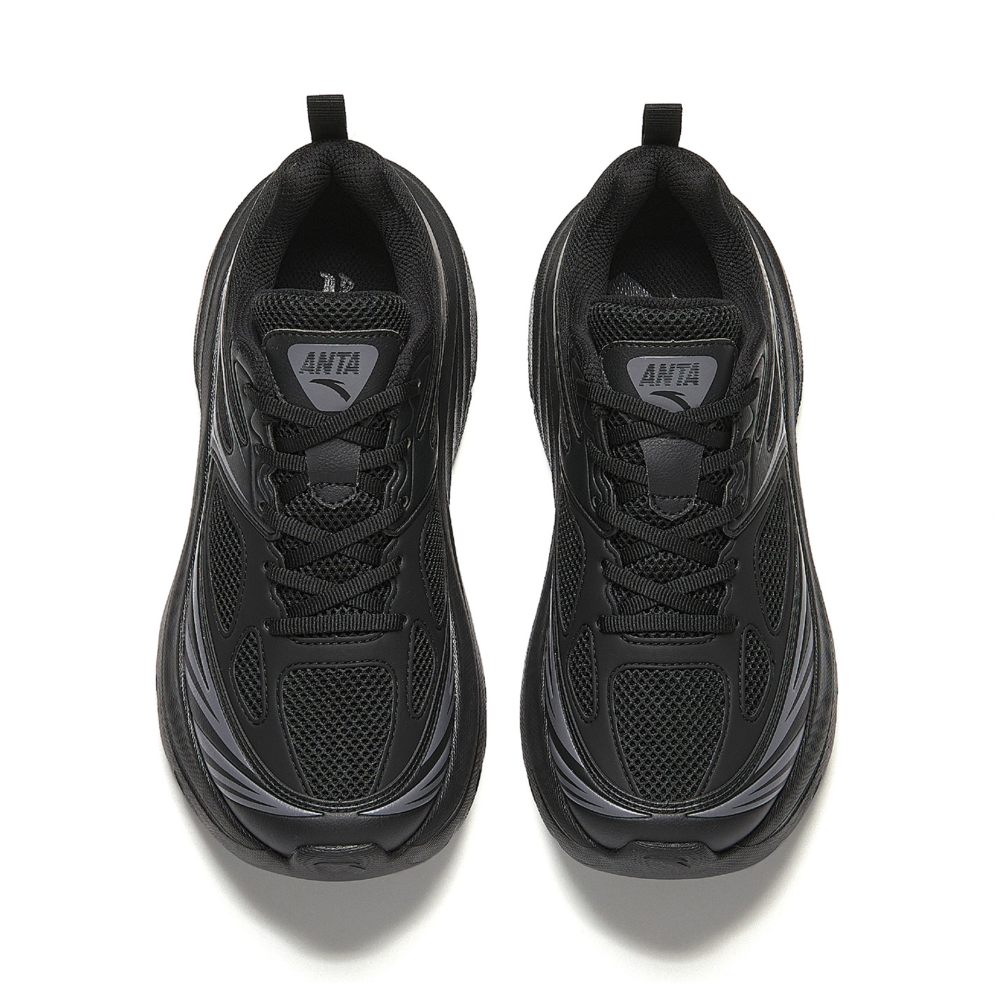 Anta Textile, Synthetic Leather Breathable And Slip Resistant Casual Fashion Trend Women’s Basic Black