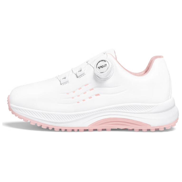 PGM Microfiber Leather Low top Slip Resistant Abrasion Resistant Golf Shoes Women’s White Pink