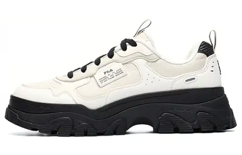 FILA HIKE Textile, Synthetic Leather Cushioning Slip Resistant Abrasion Resistant Low top Chunky Sneakers Women's