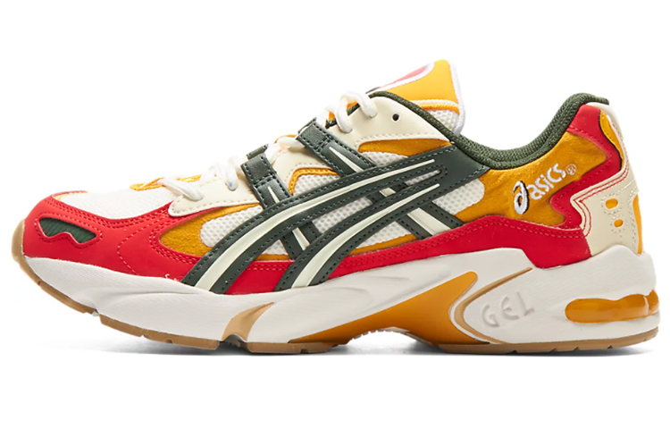 Кроссовки ASICS Gel-Kayano 5 OG (бело-красно-зеленые)