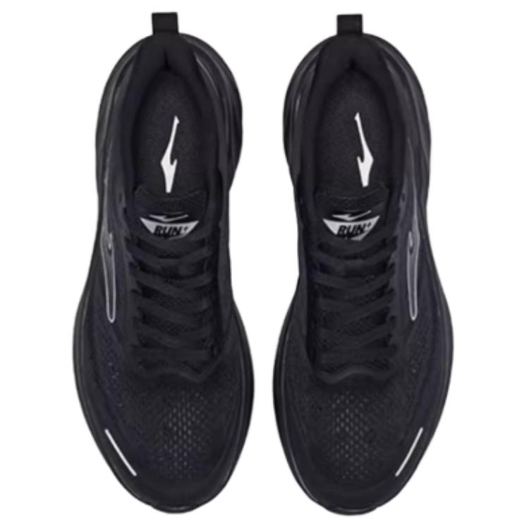 Erke Slip Resistant Abrasion Resistant Slip Resistant Abrasion Resistant Low top Casual Running Shoes Men’s Jet Black