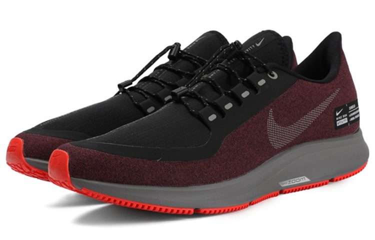 Мужские кроссовки Nike Pegasus 35 Shield (бордовые) — фото 3