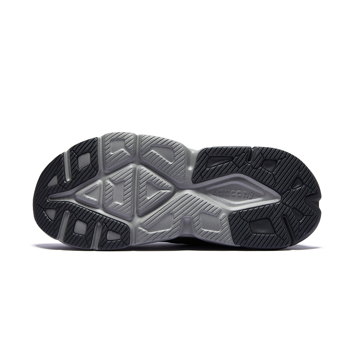 Saucony Low top Casual Running Shoes Unisex Dark Gray Silver Gray