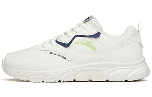 Anta Cushioning Waterproof Lightweight Low top Running Shoes Men's White Blue Green
