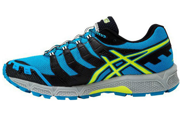 ASICS Gel Fujiattack 3 Running Shoes Men's Low Top Blue/Yellow