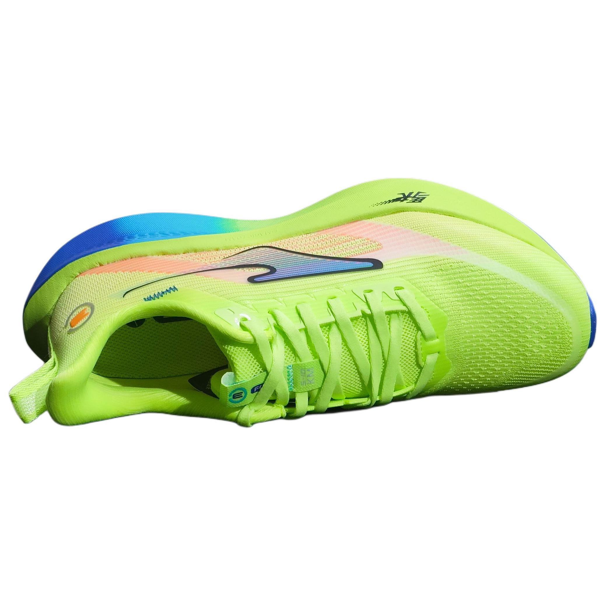 Erke Slip Resistant Abrasion Resistant Cushioning Low top Casual Running Shoes Men’s Blue Green