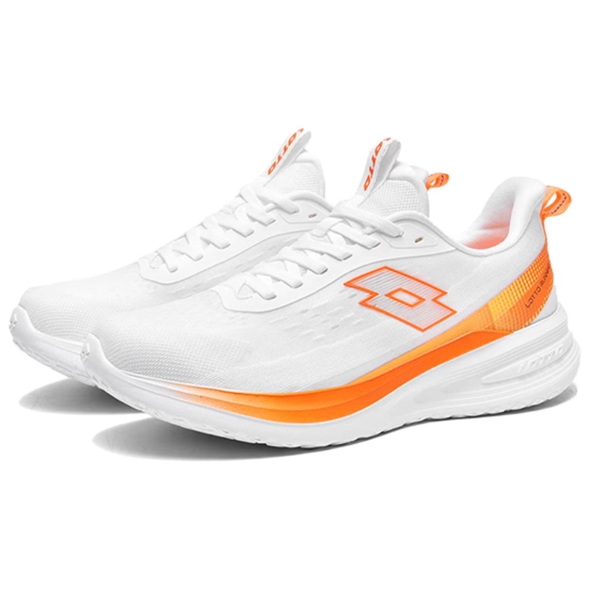 LOTTO Slip Resistant Abrasion Resistant Slip Resistant Abrasion Resistant Low top Running Shoes Men’s White Orange