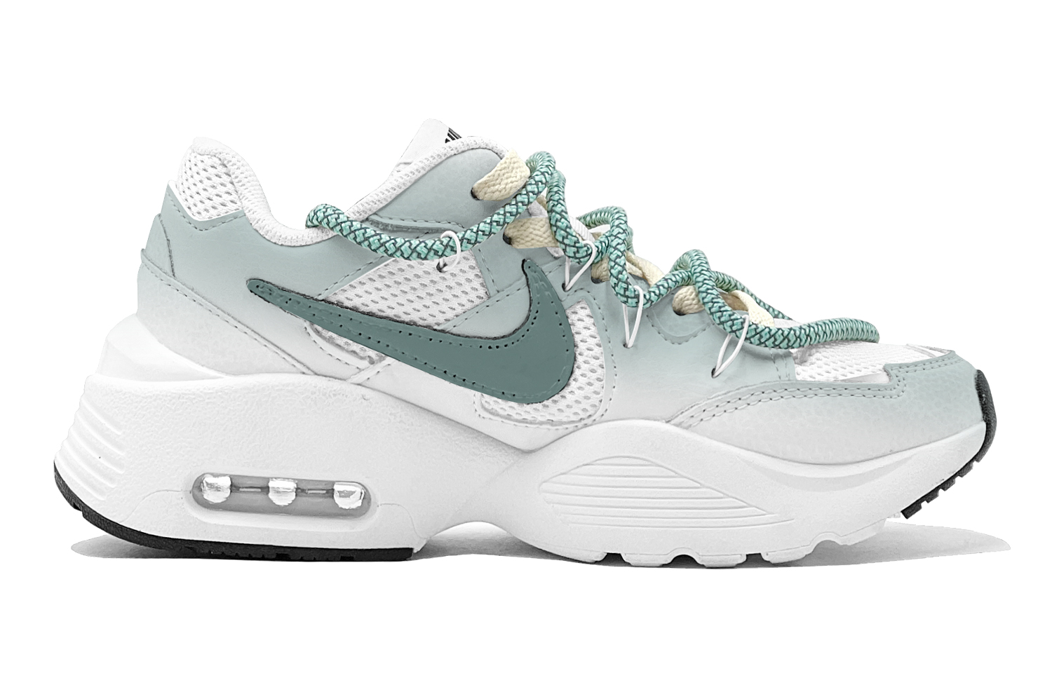 Nike Air Max Fusion Abrasion Resistant Abrasion Resistant Low top Running Shoes Women’s Green White