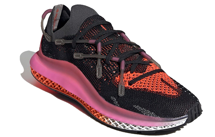 Кроссовки adidas originals I-4D Fusio (черный) — Чёрный / оранжевый / розовый — фото 3