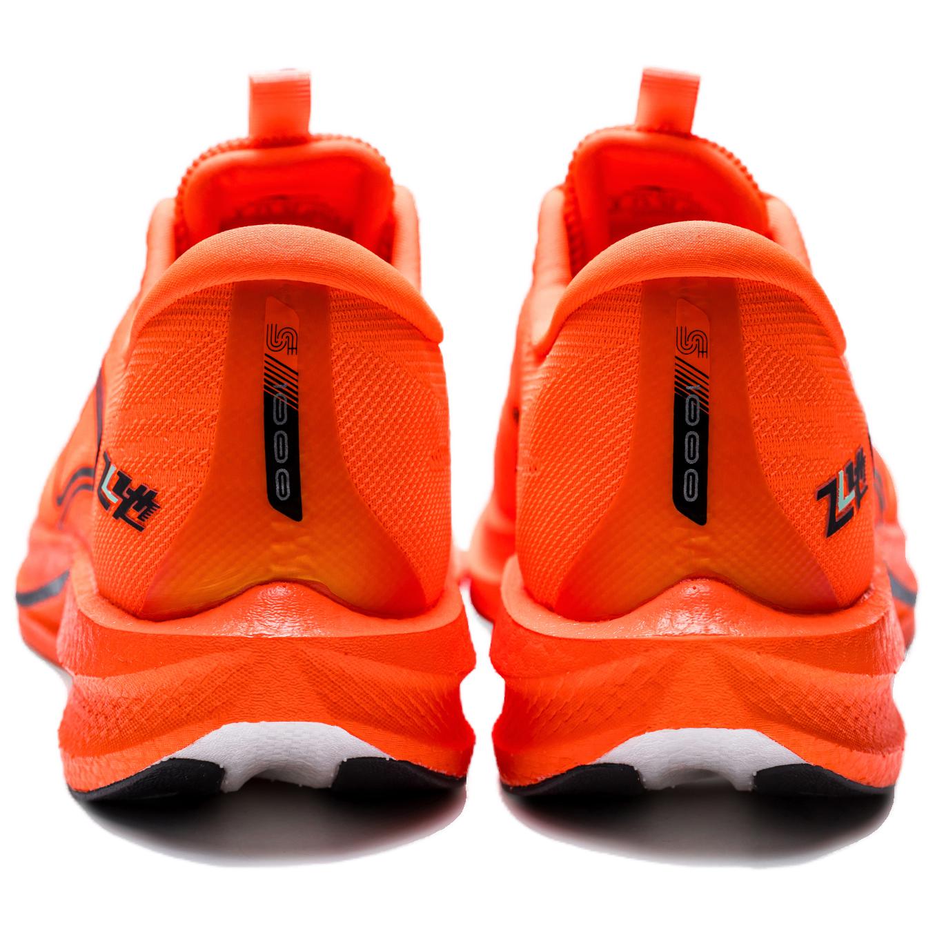 Erke Cushioning Slip Resistant Low top Full Length Carbon Plate Sprint Running Shoes Men’s Neon Afterglow Red