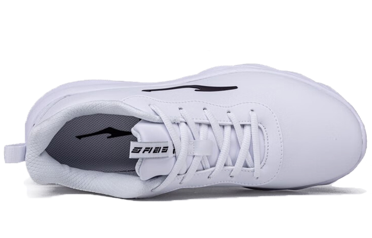 Erke Fleece Lined Thermal, Slip Resistant, Abrasion Resistant Low top Running Shoes Men’s White