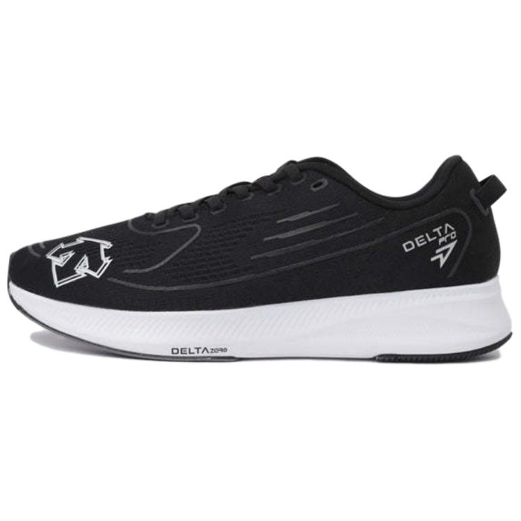 DESCENTE DELTA Abrasion Resistant Breathable Abrasion Resistant Breathable Low top Running Shoes Unisex Black White