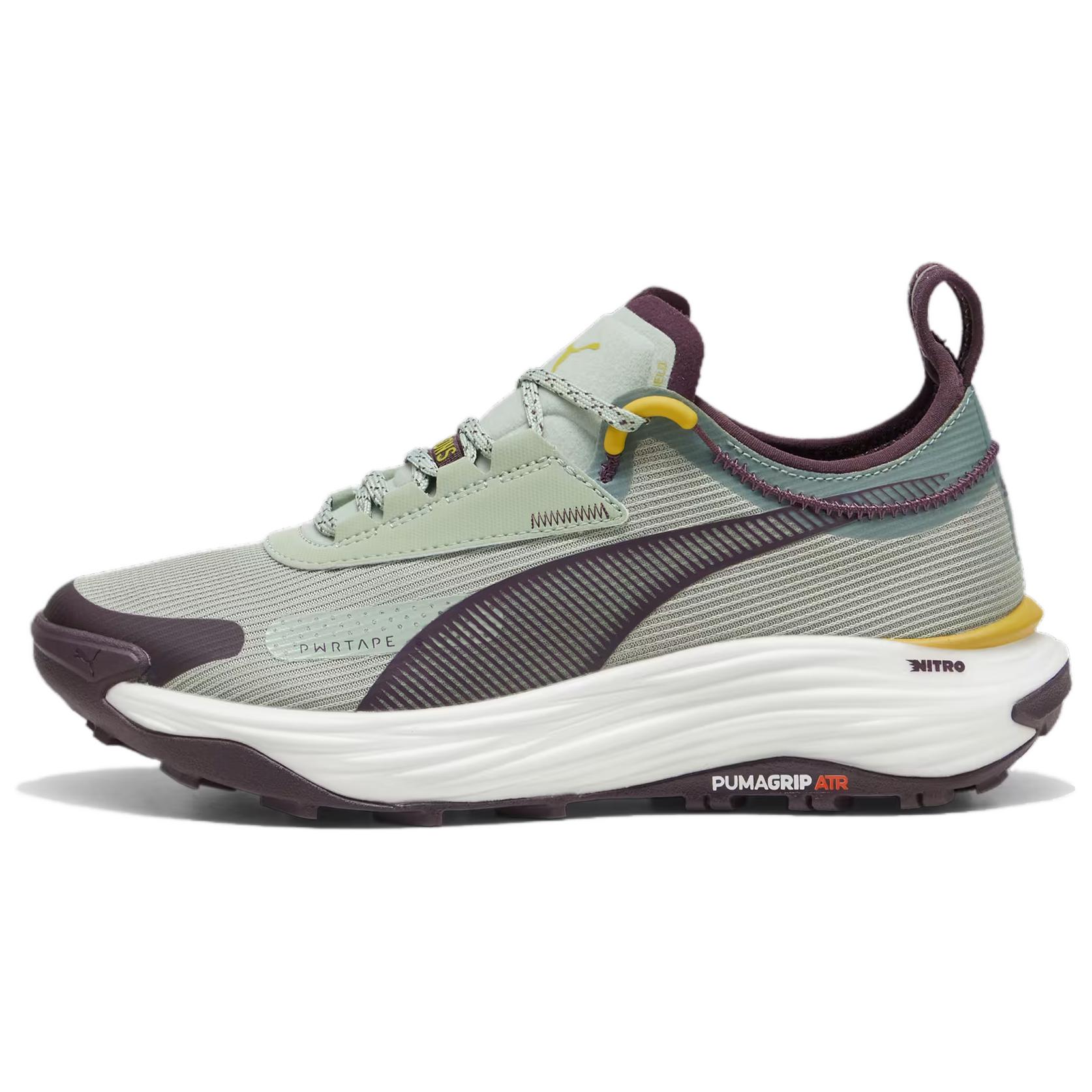 PUMA Voyage Nitro Slip Resistant Abrasion Resistant Low top Trail Running Shoes Women's Light Gray