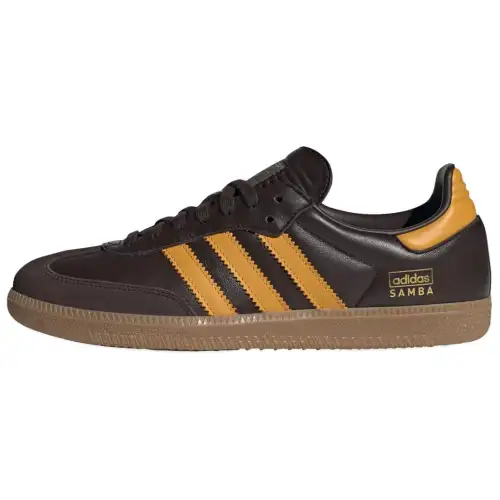 Samba Adidas Originals Og 'Dark Brown Yellow'