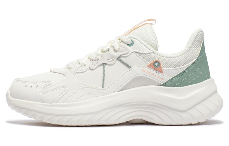 361° Cushioning Slip Resistant Lightweight Low top Running Shoes Women’s White Green