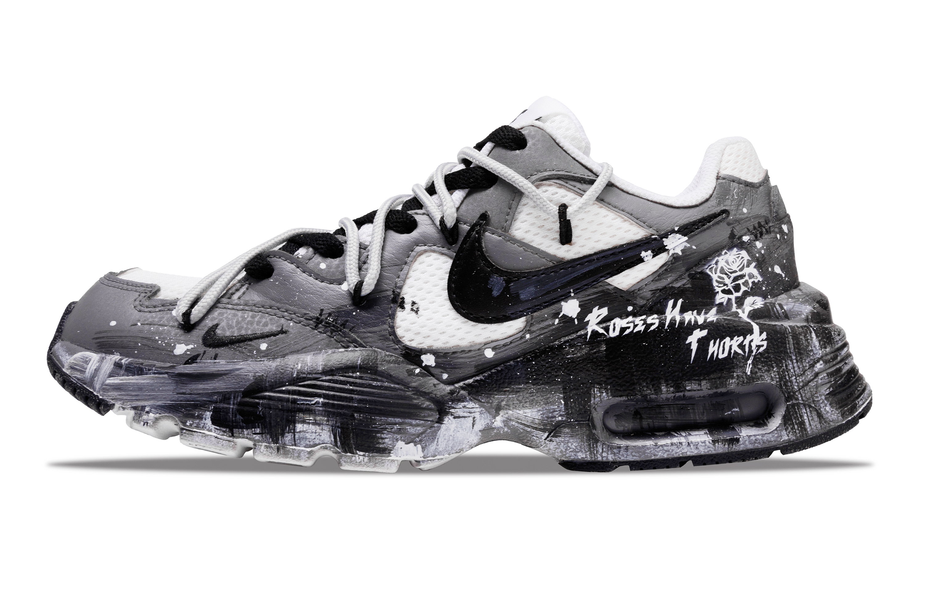 Nike Air Max Fusion Wear resistant And Lightweight Low top Running Shoes Women’s Black