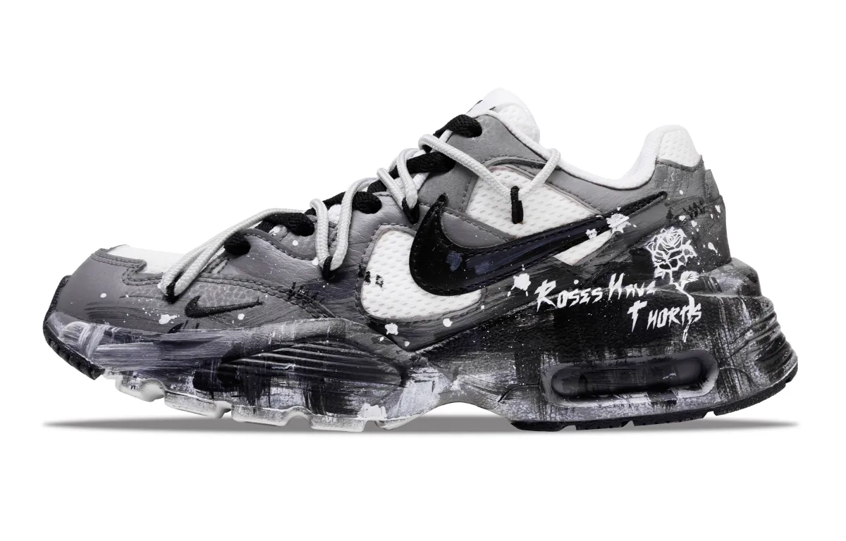 Nike Air Max Fusion Wear resistant And Lightweight Low top Running Shoes Women's Black