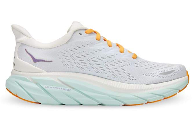 HOKA ONE ONE Clifton 8 Blanc De Blanc Purple Seafoam Women’s
