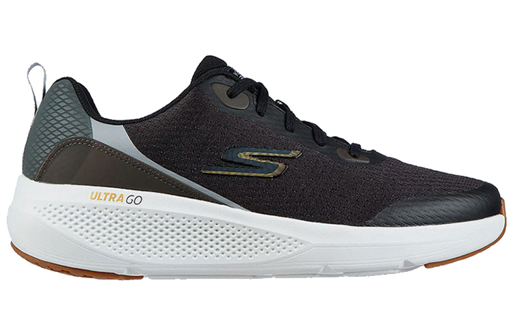 Skechers GO RUN Elevate Fabric Cushioning, Wear Resistant Low top Running Shoes Men’s Black Gray