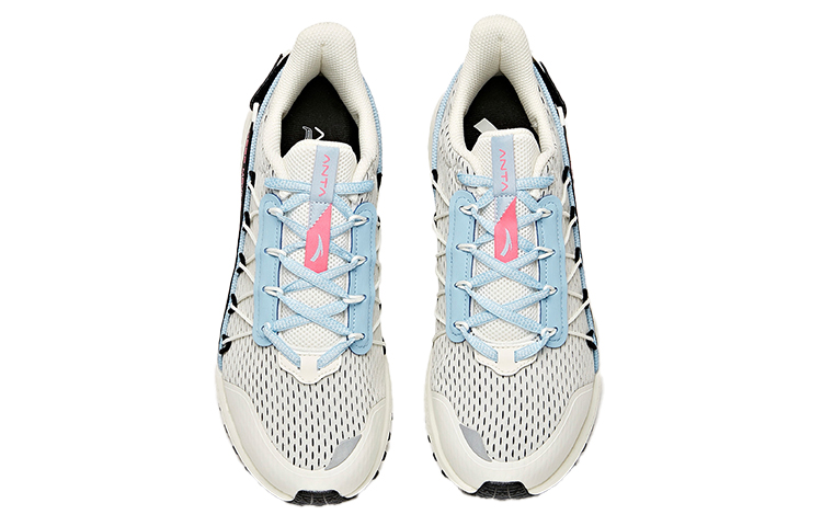 ANTA Running Shoes Women’s Low Top Ivory White/Hyper Blue/Black