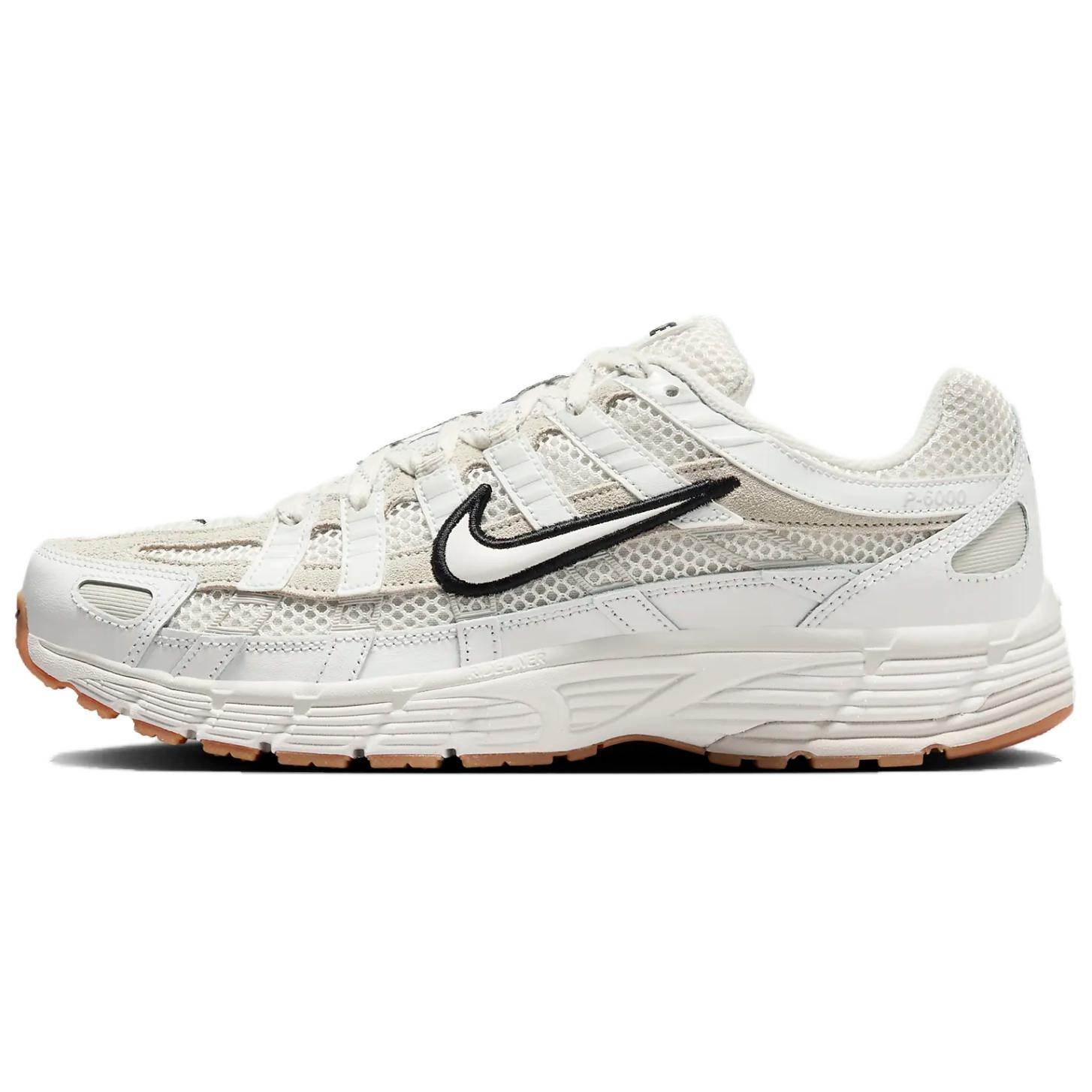 Nike P-6000 Premium Retro Low-top Casual Urban Commuting Running Shoes Men's White