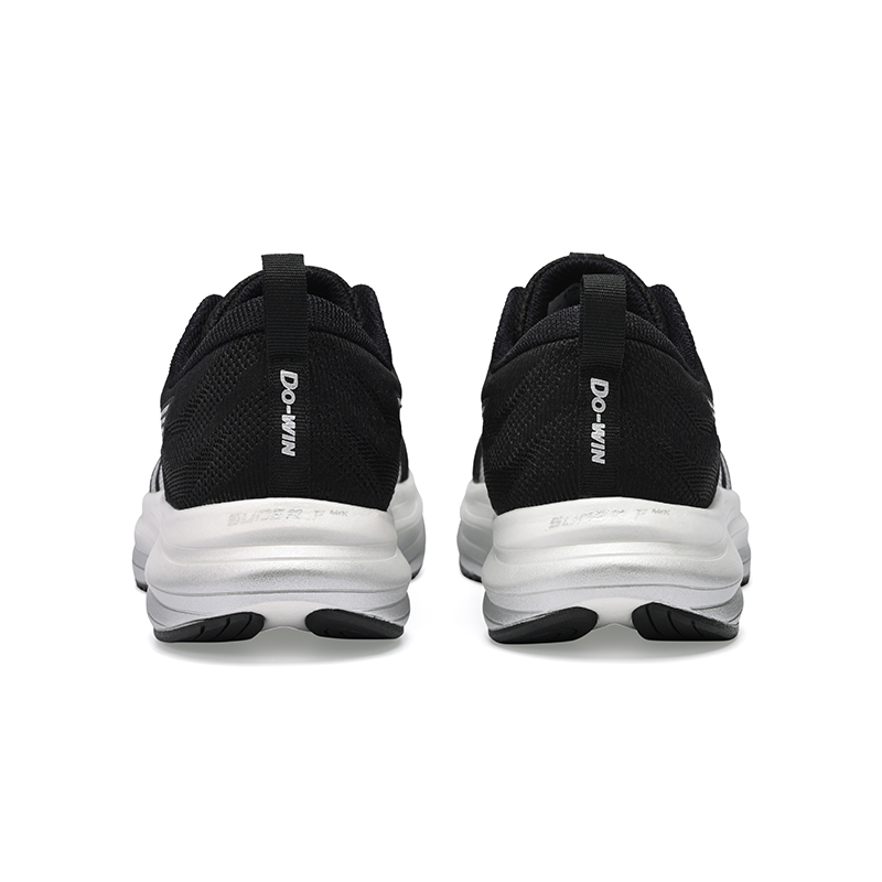 DO WIN Critical 2 Cushioning Slip Resistant Abrasion Resistant Low top Running Shoes Unisex Black/Silver